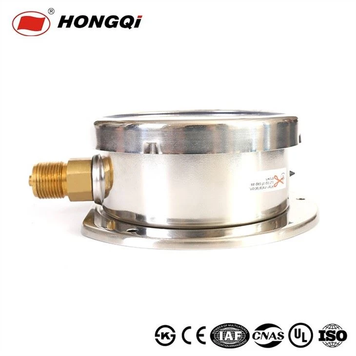 100mm Liquid Filled Side Lower Mount Pressure Gauge