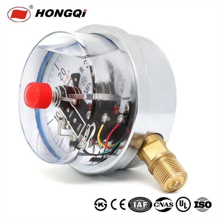4 Inch Electric Contact Shock-Proof Oil-Filled Pressure Gauge